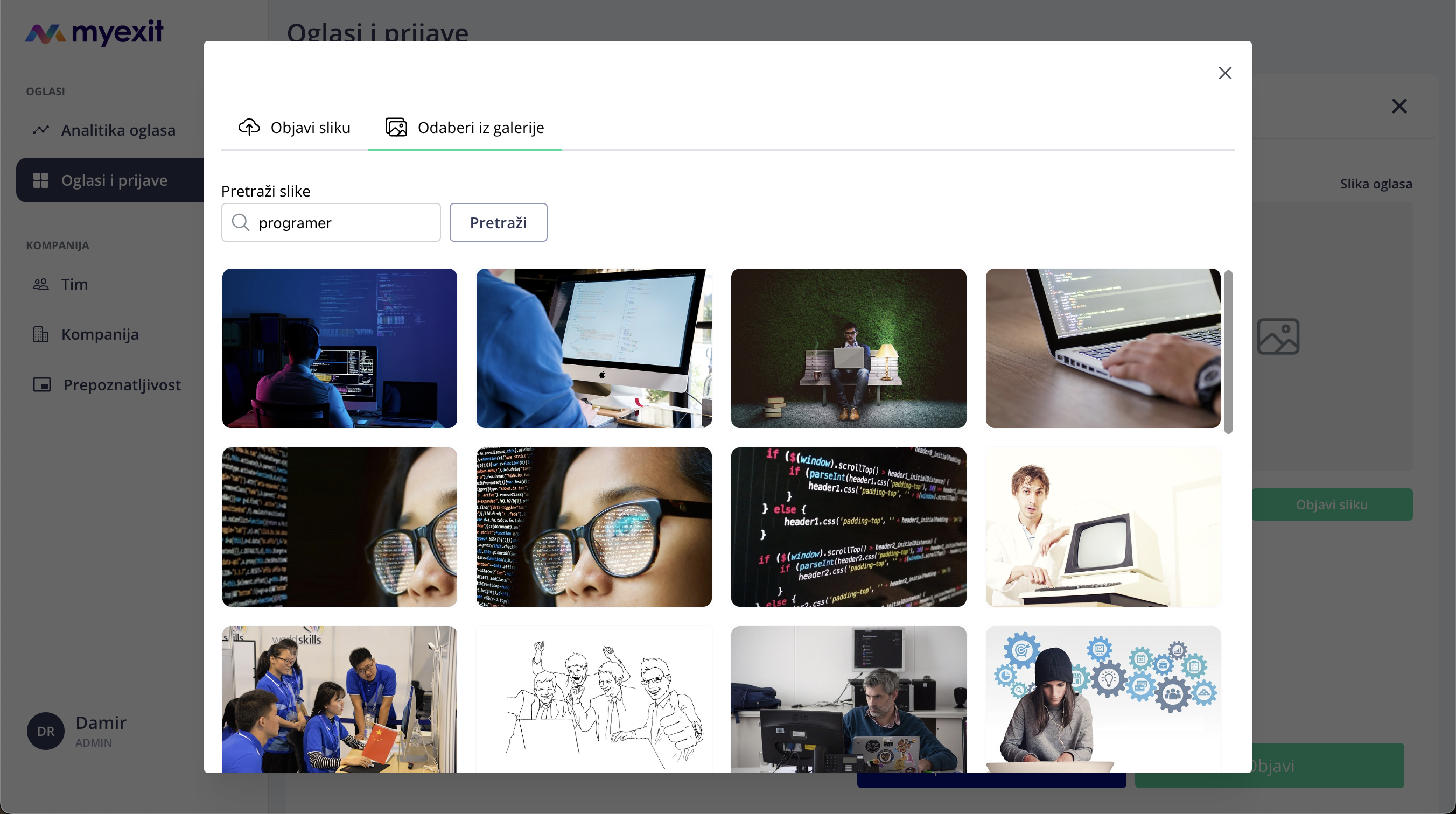 An image of dashboard gallery